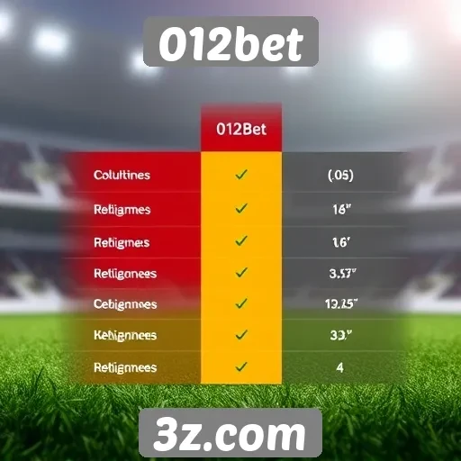 Comparativo de bônus entre 012bet e concorrentes